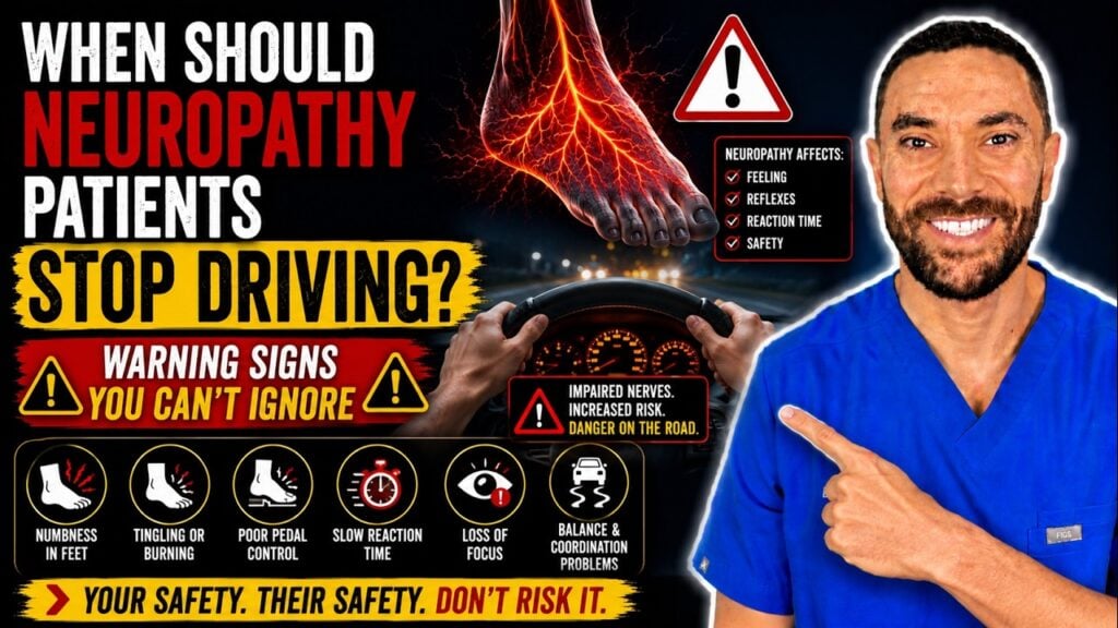 When should neuropathy patients stop driving, episode cover with Dr. Mohamed Karim